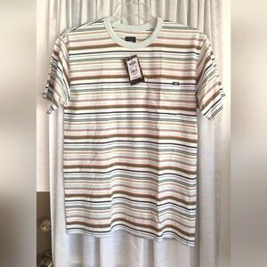 Men's Striped T-Shirt - Vans Size M
